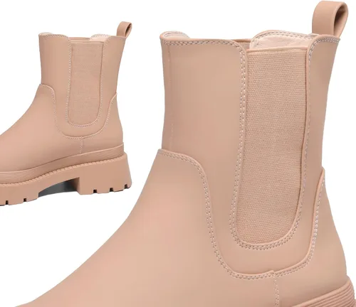 Vista 4 de DREAM PAIRS Chelsea - Botines de plataforma para mujer