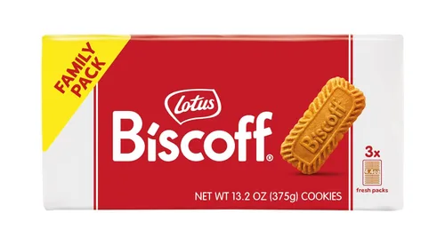 Vista 9 de Lotus Biscoff, galletas caramelizadas, sin OMG + veganas, 8.8 onzas Galletas crujientes caramelizadas sin colores artificiales ni sabores