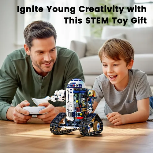 Vista 2 de Kit de construcción de robot STEM 3 en 1, aplicación y kit de robótica de control remoto