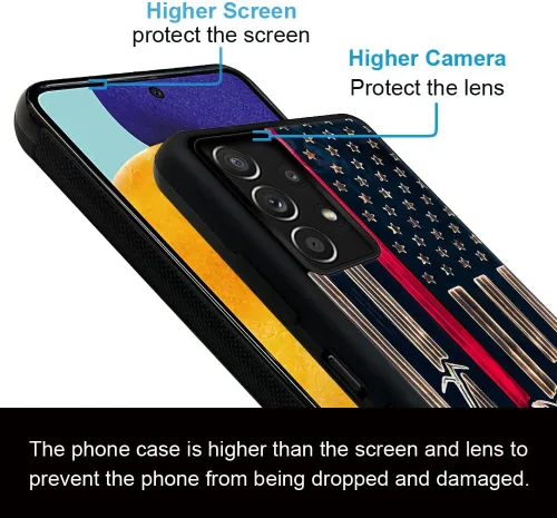Vista 19 de DAIZAG Funda compatible con Samsung Galaxy A23, protección completa, a prueba de golpes, antiarañazos, funda de poliuretano termoplástico para Arte