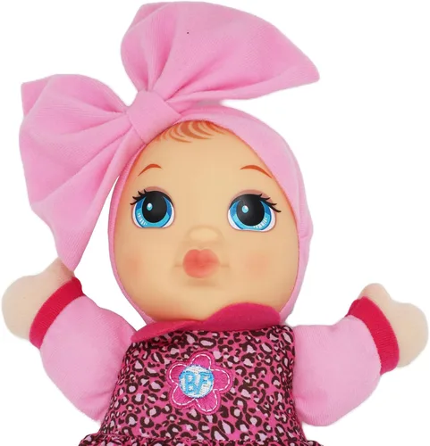 Vista 4 de Baby's First Muñeca suave y tierna Baby Kisses - Vestido con top estampado y leggings - Presione su barriga para un dulce beso suena y dice te amo