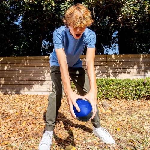 Vista 5 de Nerf Pro Grip - Pelota de fútbol americana, azul, pelota de espuma clásica, fácil de atrapar y lanzar, juguetes deportivos, regalos de Navidad