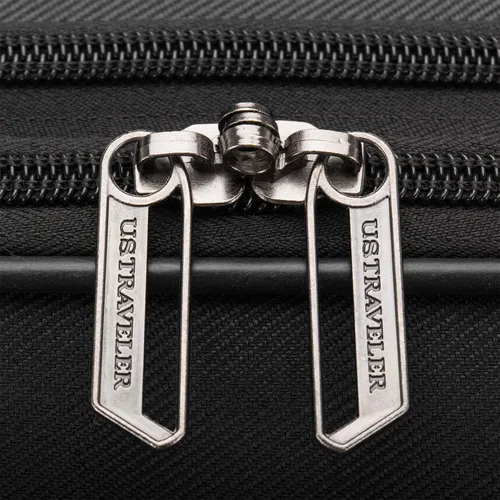 Vista 7 de U.S. Traveler Aviron Bay - Equipaje extensible con ruedas giratorias, Negro), US08125K23