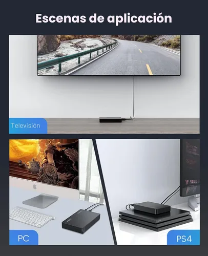 Vista 7 de ORICO Caja para disco duro externo de 3.5 pulgadas, SATA III a USB 3.1 tipo C para HDD, instalación sin herramientas, compatible con UASP