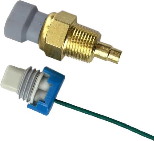 Vista 4 de Enviador de temperatura del refrigerante del motor con conector de enchufe y arnés de cables compatible con Blazer Camaro Caprice Corvette Express