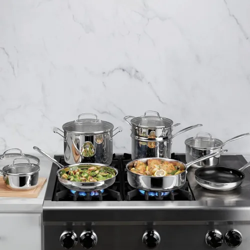 Vista 4 de Cuisinart - Juego de utensilios de cocina Chef's Classic de acero inoxidable, 13 piezas, 77-13