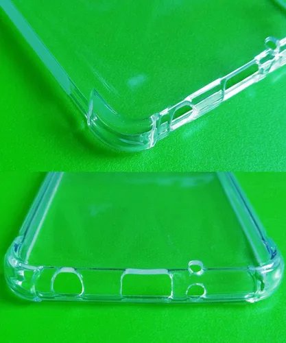 Vista 5 de USTIYA Funda para Motorola One Zoom Clear TPU Cuatro Esquinas Cubierta Protectora Transparente Suave Funda