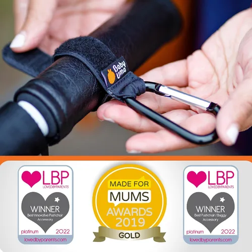 Vista 7 de Baby Uma Stroller Hooks for Bags - Non-Slip, One-Hand Use