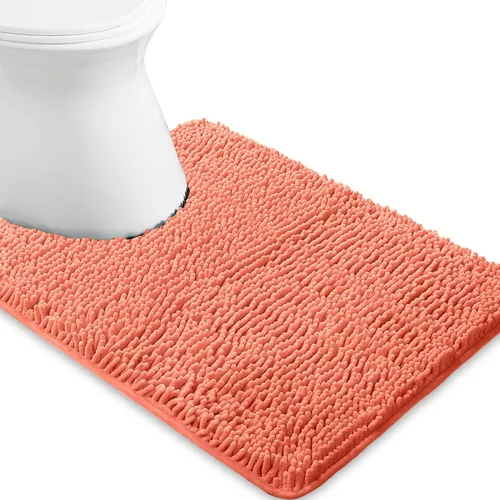 Vista 59 de Yeaban Alfombra de pasillo de baño de 24 x 72 pulgadas, antideslizante, alfombra de baño larga de felpilla gruesa, absorbente y lavable, alfombra