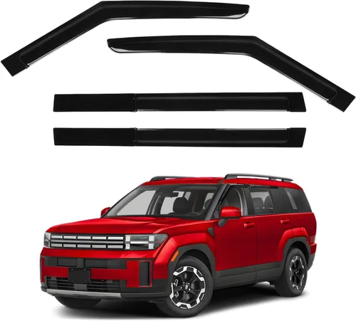 Vista 16 de Canvcle 4Runner - Protectores de lluvia – Viseras de ventana para Toyota 4Runner 2010-2024, deflectores de viento de ventana lateral con cinta