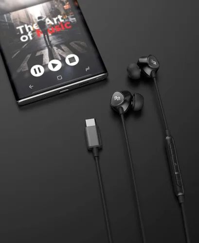 Vista 4 de Thore - Auriculares tipo C, auriculares intrauditivos con cable con micrófono y control de volumen para Samsung Galaxy S25 Ultra/S24/S23/S22/S21