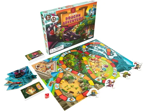 Vista 2 de Mi Primer Juego de Mesa de Aventura de Dragones - Los Niños Salvan el Reino, Juego de Aventura de Fantasía para Principiantes para Niños de 5+