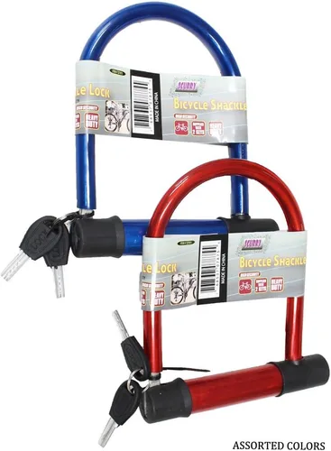 Vista 4 de SCURRY Cerradura de grillete de bicicleta Resistente, resistente a cortes y aserrado Dimensiones de 6 x 7 pulgadas (6.0 in x 7.0 in)