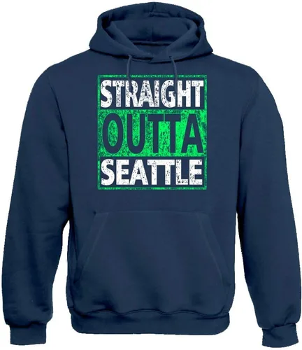Vista 4 de Xtreme Apparrel Straight Outta - Sudadera con capucha para los fanáticos del fútbol