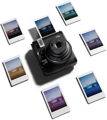 Vista 6 de Fujifilm Paquete de cámara de película instantánea Instax Mini 99 con película instantánea Fujifilm Instax Mini (20 hojas) con accesorios que