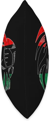 Vista 2 de Pan African Pride Black History Pan African UNIA Flag Lion Afro-American Black History - Almohada de 18 x 18 pulgadas, multicolor