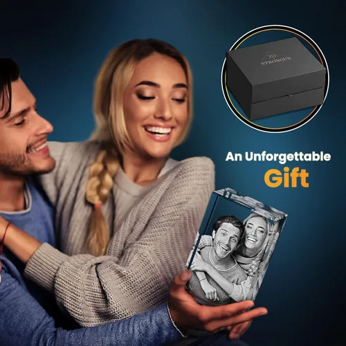 Vista 6 de STRONGUS Foto de cristal 3D personalizada para mamá, regalo personalizado con imagen grabada, regalo del día de la madre para mamá, abuela, esposa