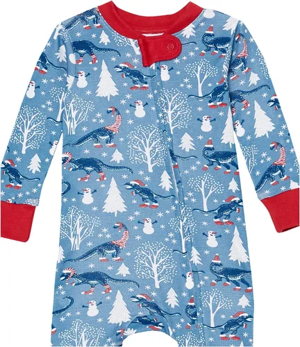 Vista 7 de HonestBaby Pijama de una sola pieza con cremallera frontal para bebé, 100% algodón orgánico