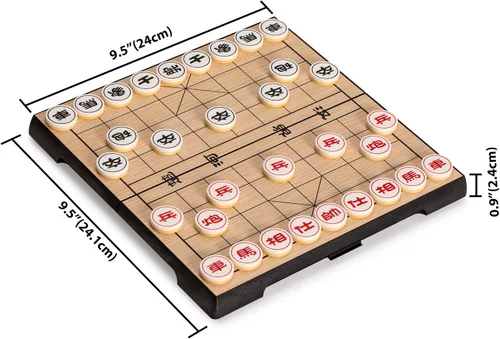 Vista 3 de Juego de viaje magnético de ajedrez chino (Xiangqi) (9.5 pulgadas)