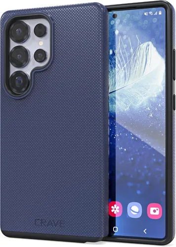 Vista 10 de Crave Dual Guard para Samsung Galaxy S22 Ultra, Verde bosque, Funda para teléfono celular, Protección a prueba de golpes, Doble capa, TPU/PC