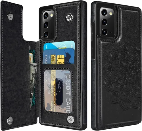 Vista 10 de BENTOBEN Funda tipo cartera para Samsung Galaxy Note 20 5G, piel sintética, resistente, resistente, a prueba de golpes, con ranuras para tarjetas