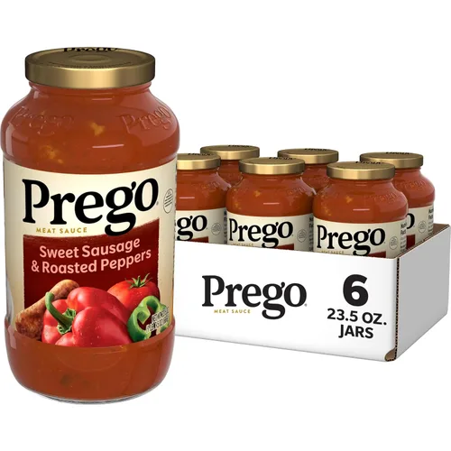 Vista 31 de Prego Tomate grueso con salsa de pasta de ajo y cebolla, tarro de 24 onzas