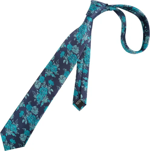 Vista 176 de Alizeal Mens 3.15inches Leaf Flower Pattern Tie with Floral Pocket Square Set