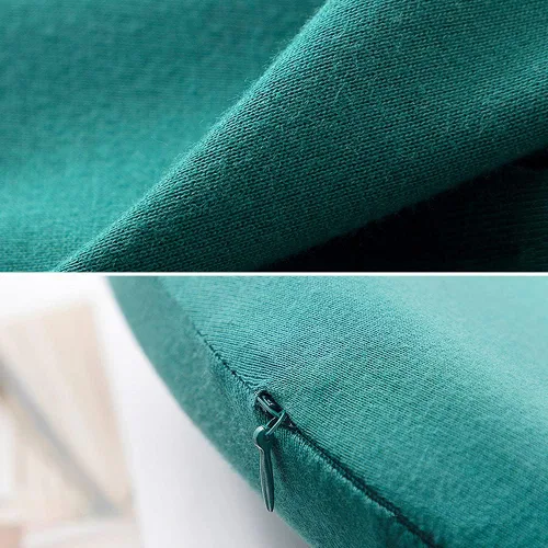 Vista 6 de Cojín redondo de espuma viscoelástica para silla de oficina en casa, color azul claro, 12 pulgadas