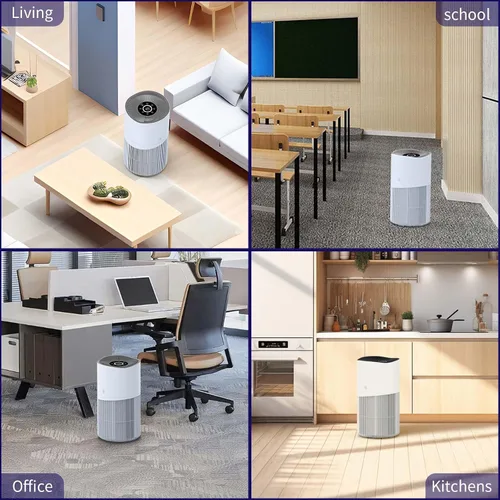 Vista 8 de Purificadores de aire para habitación grande del hogar, azul, JZ-450F