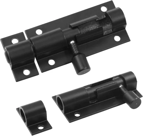 Vista 5 de Piutouyar 2 Piezas Pestillo de Cerrojo de Barril de 2 Pulgadas, Pestillo de Puerta Corredera de Alta Resistencia de Aleación de Aluminio Mini