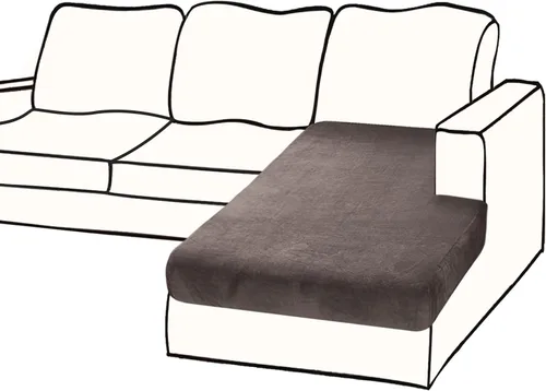 Vista 40 de BT.WA Funda de Cojín de Sofá de Terciopelo 1 Pieza Funda de Cojín de Asiento Elástica Funda de Sillón Fundas Separadas de Sofá Seccional Protector
