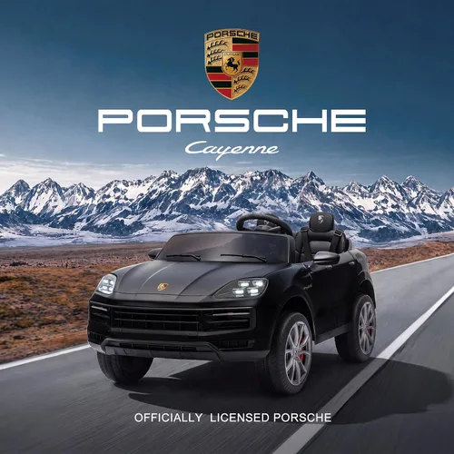 Vista 2 de Juguetes para niños pequeños de 24 V, auto con licencia Porsche Negro