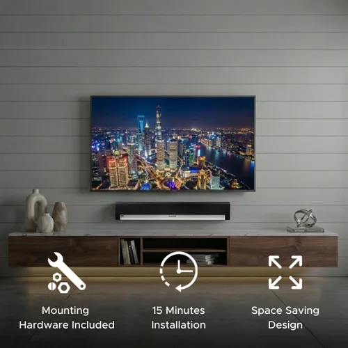 Vista 9 de Kit de soporte de pared para Playbar con accesorios de montaje para Sonos soundbar, diseñado en el Reino Unido por Soundbass