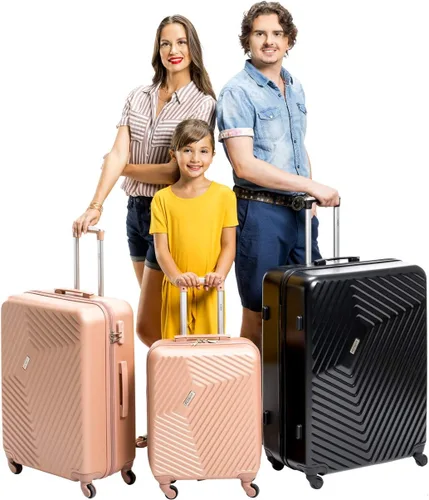 Vista 7 de Flight Knight - Maleta rígida de 4 ruedas de plástico ABS para Lufthansa Air Canada disponible en 53 líneas aéreas