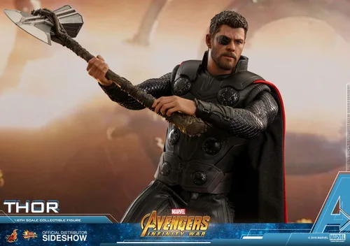Vista 7 de Hot Toys Marvel Avengers Infinity War Thor Figura de acción a escala 1/6