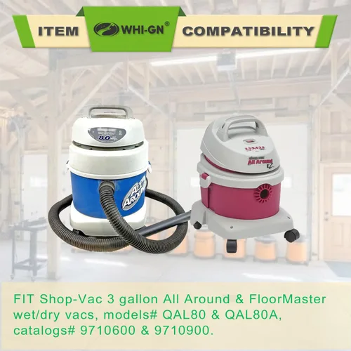 Vista 4 de Paquete de 5 bolsas de vacío Shop Vac de 3 galones – 90669 Bolsas de vacío tipo C, parte # 9066900 9066933