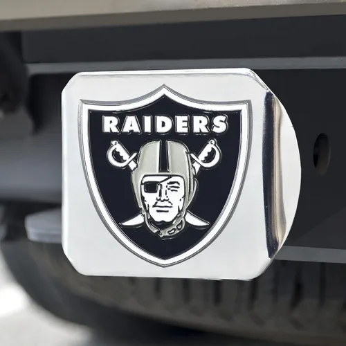 Vista 3 de FANMATS NFL Unisex-Adult Chrome & Color Logo Negro