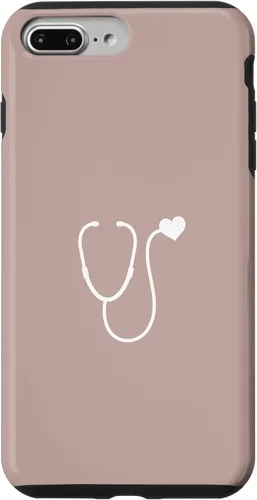 Vista 12 de Pink Taupe - Funda con estetoscopio de corazón para enfermera o doctor para iPhone 17