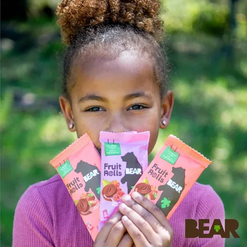 Vista 9 de BEAR Rollos de fruta real, paquete variado, 16 unidades (2 rollos por paquete)