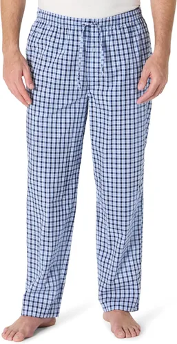 Vista 21 de Amazon Essentials Pantalón de pijama tejido de corte recto con bolsillos para hombre Tartán mezcla de óxido burdeos