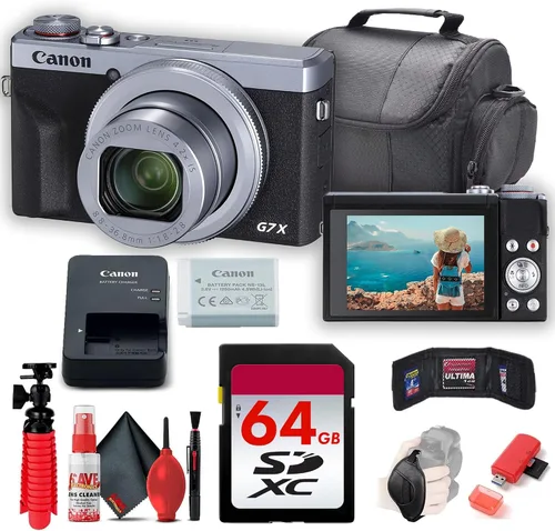 Vista 6 de Canon PowerShot G7 X Mark III - Bolsa para cámara digital y cámara (negro)