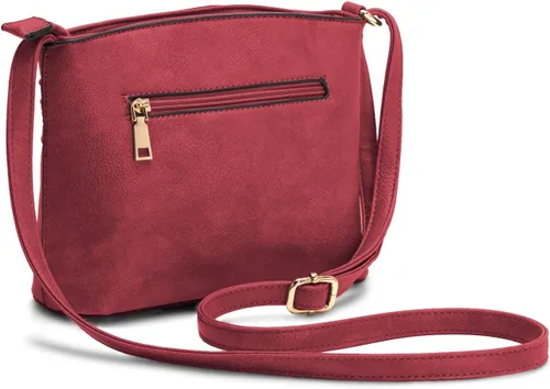 Vista 4 de LA TERRE Bolsos cruzados con bolsillo con cremallera, bolsos cruzados ligeros medianos para mujer