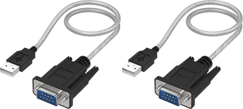 Vista 10 de SABRENT Adaptador USB a RS-232 DB9 Serial de 9 pines Prolífic PL2303 de 1 pie [SBT-USC1K]