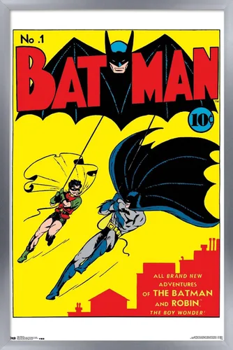 Vista 8 de Trends International DC Comics - Póster de pared de Batman con portada #1, 22.375 x 34 pulgadas, versión premium sin marco