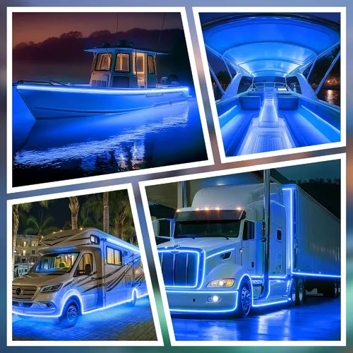 Vista 7 de SHUNLEE los 40FT llevaron las luces azules del barco, luces llevadas marinas impermeables de la MAZORCA IP67
