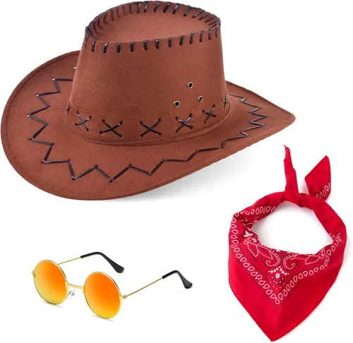 Vista 7 de Disfraz de vaquero para niños, conjunto de disfraz occidental
