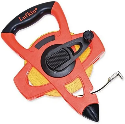 Vista 5 de Crescent Lufkin FE050D - Cinta métrica de fibra de vidrio de ingeniero naranja Hi-Viz® de 1/2 pulgadas x 50 pies