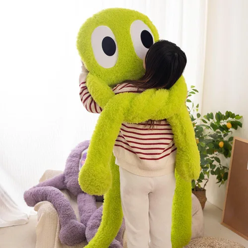 Vista 3 de Pulpo de piernas largas, juguete de peluche grande de pulpo, almohada, cojín, animal marino de peluche de pulpo suave, regalo para niños