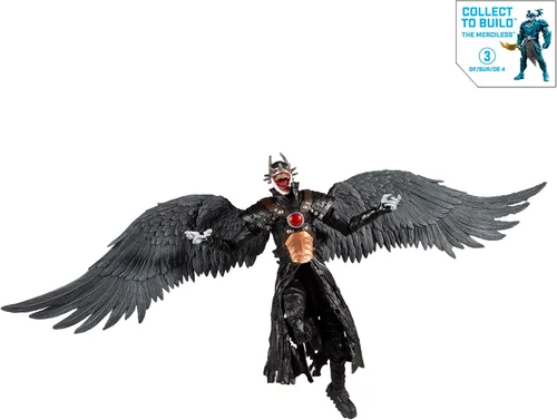Vista 7 de DC Multiverse Batman Who Laughs with Sky Tyrant Wings Figura de acción de 7 pulgadas y piezas de construcción para figura de 'The Merciless