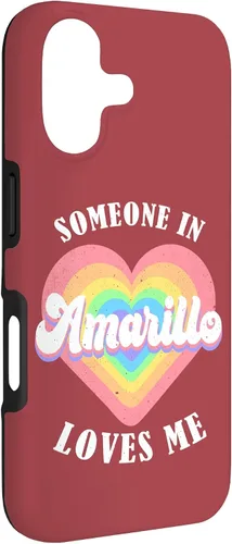 Vista 3 de Someone in Amarillo Loves Me City Heart Case for iPhone 17